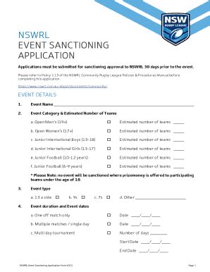 nswrl policies and procedures|Club Resources & Forms .